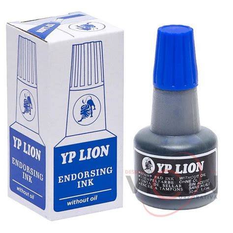 TINTA DE CARIMBO YP LION AZUL